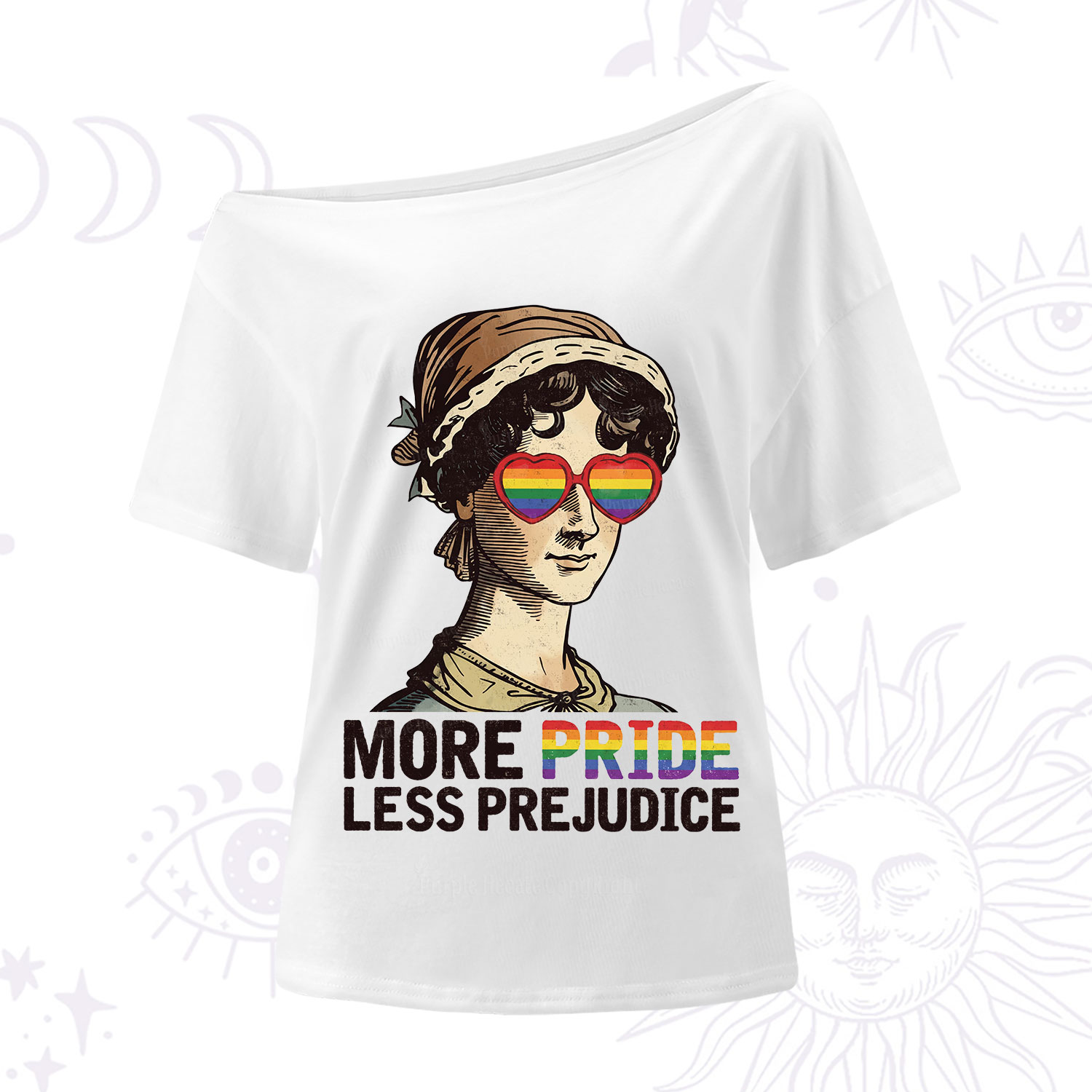 Purplehecate More Pride Less Prejudice One Shoulder T-Shirt