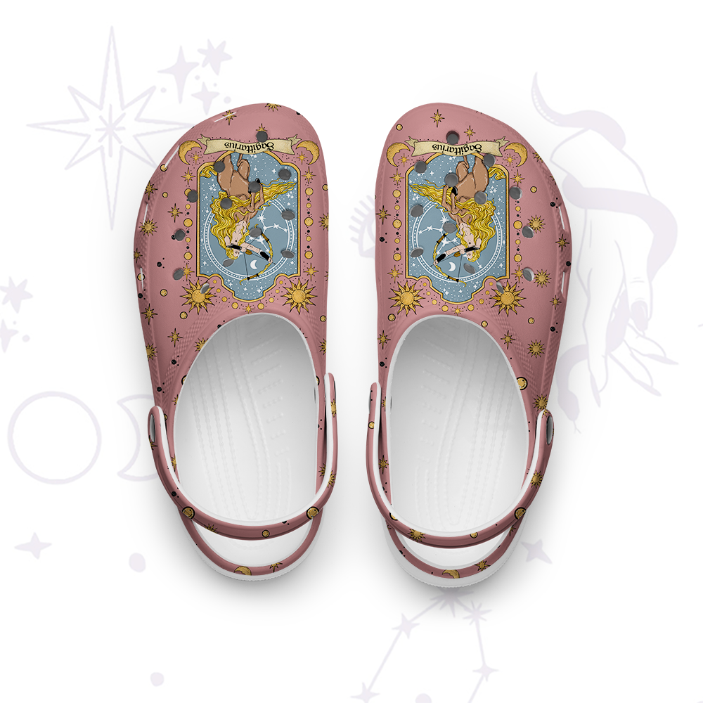 Purplehecate Sagittarius Zodiac Rubber Clogs