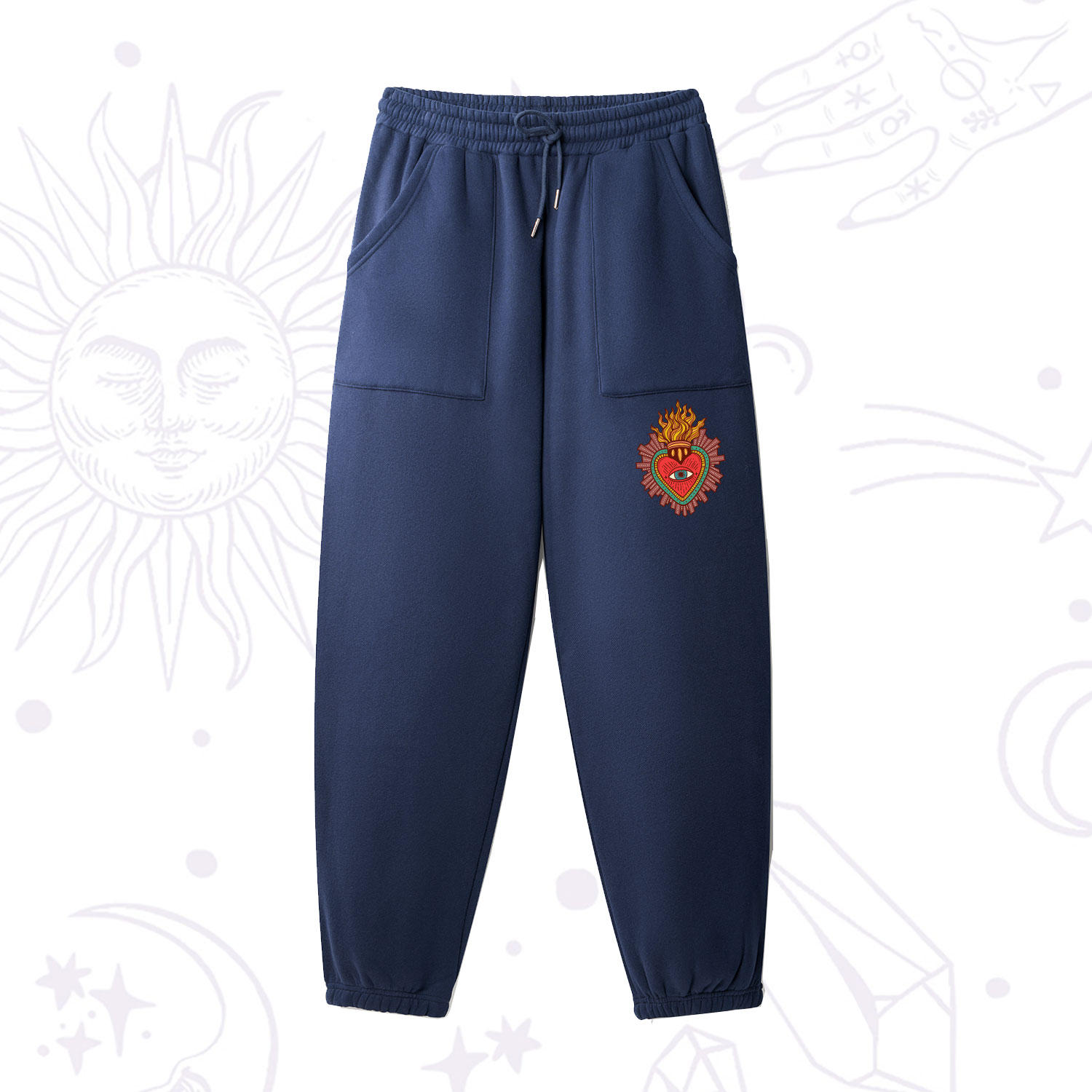Purplehecate Sacred Heart Fleece Sweatpants