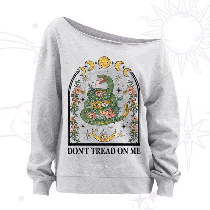Purplehecate Don't Tread On Me Off The Shoulder Sweatshirt