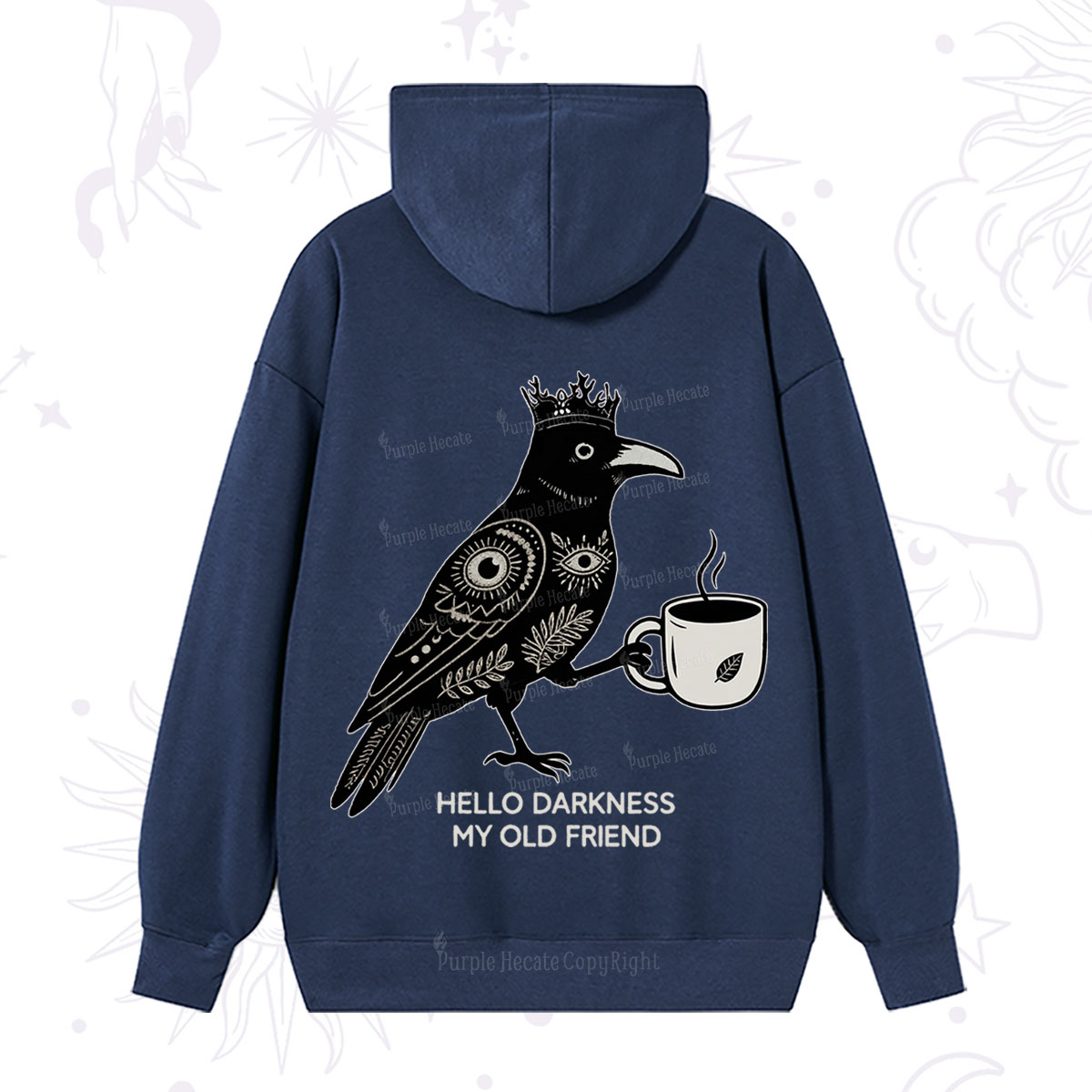 Purplehecate Hello Darkness My Old Friend Hoodie