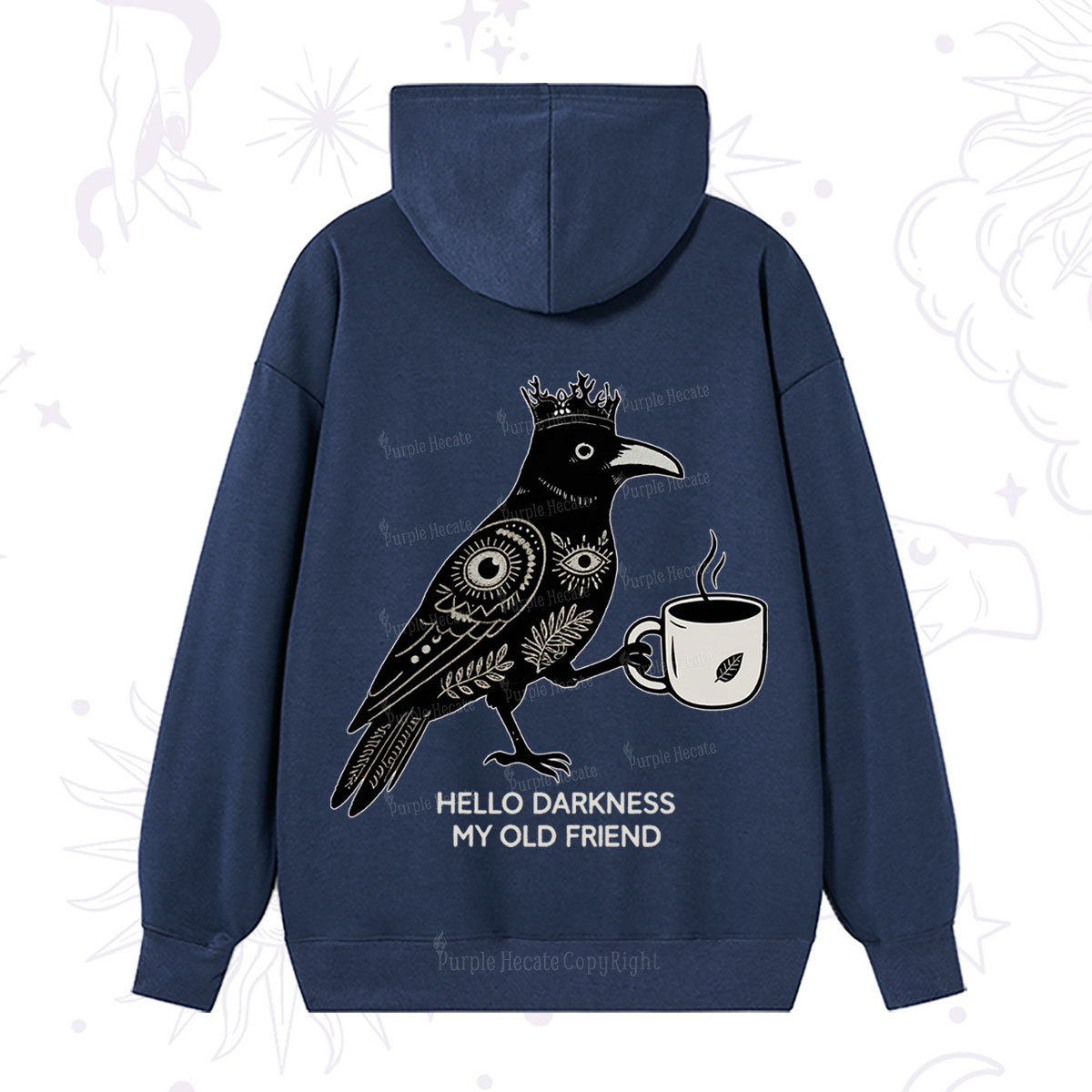 Purplehecate Hello Darkness My Old Friend Hoodie