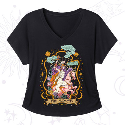 Purplehecate The Audacity Goddess V-Neck T-Shirt