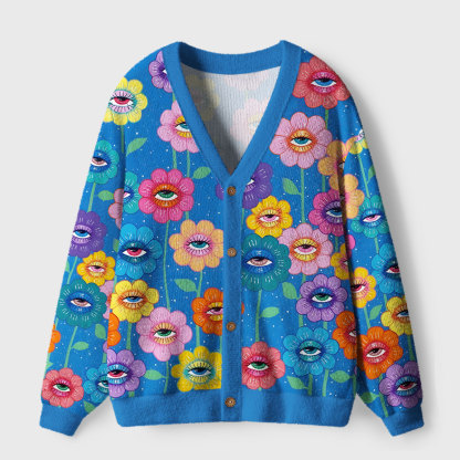 Purplehecate Garden of Illusion Ugly Cardigan Sweaters
