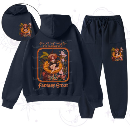 Purplehecate Sorry I Can't Tonight I'm Reading My Fantasy Smut Fleece Hoodie Suit