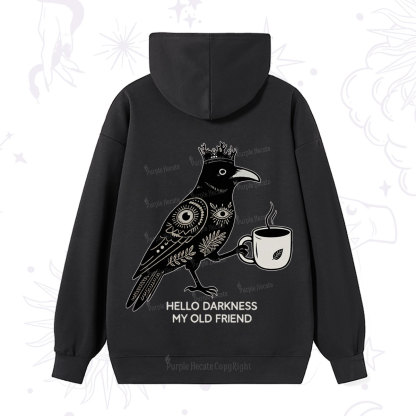 Purplehecate Hello Darkness My Old Friend Hoodie