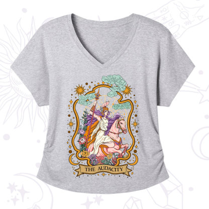 Purplehecate The Audacity Goddess V-Neck T-Shirt