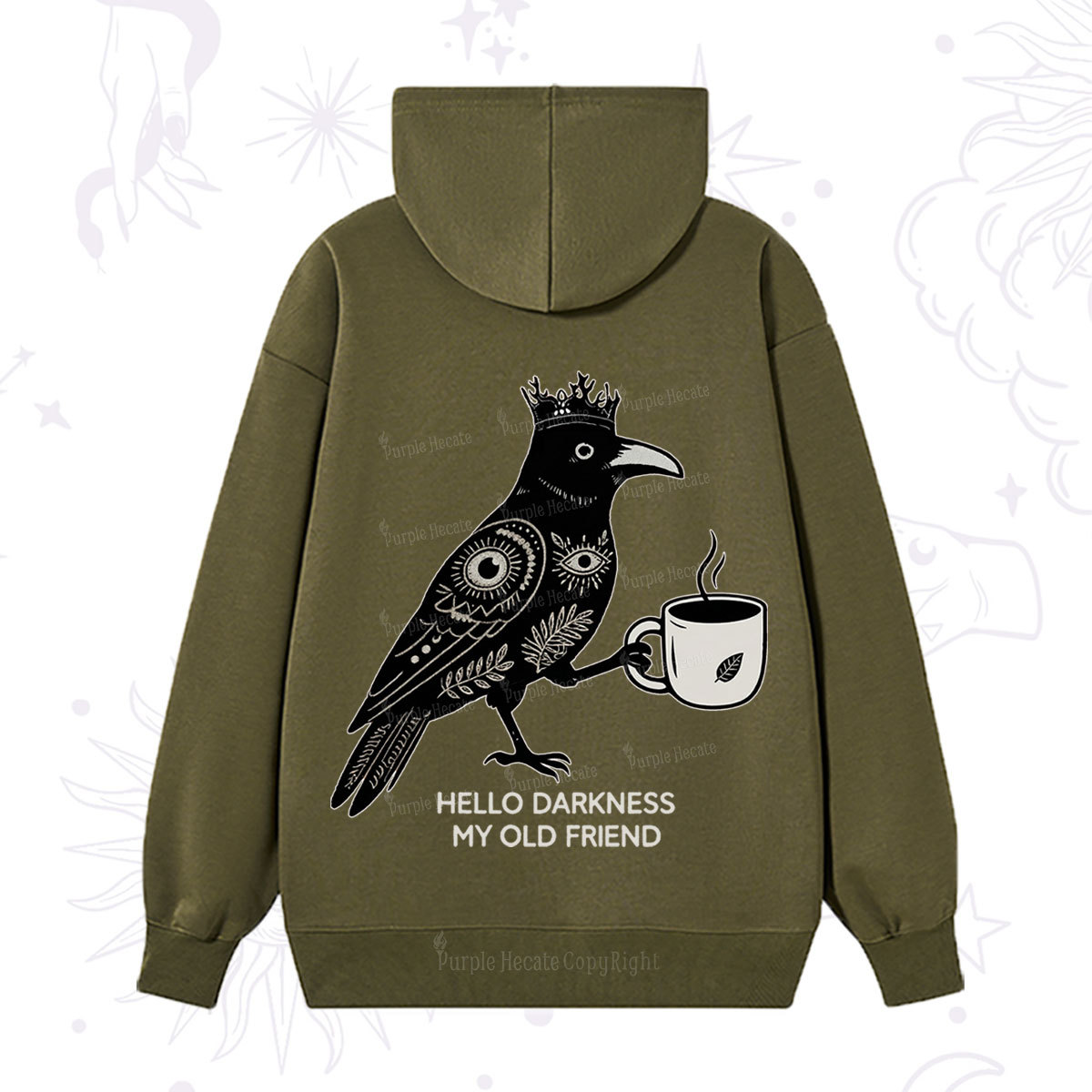 Purplehecate Hello Darkness My Old Friend Hoodie