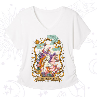 Purplehecate The Audacity Goddess V-Neck T-Shirt