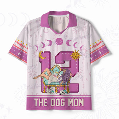 Purplehecate Arcana 12 The Dog Mom Polo Collar Unisex Jersey