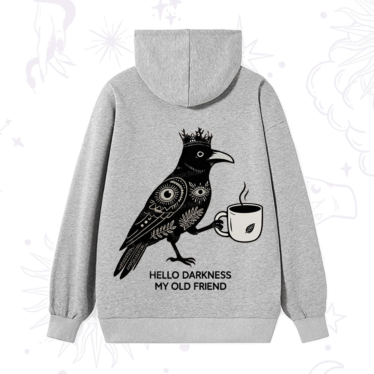 Purplehecate Hello Darkness My Old Friend Hoodie