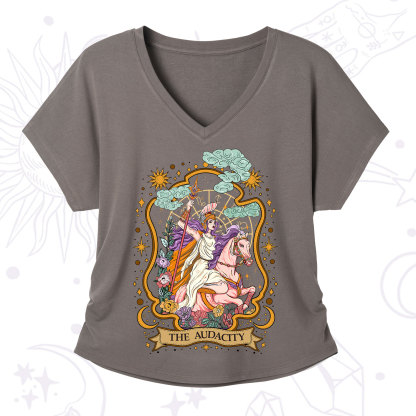 Purplehecate The Audacity Goddess V-Neck T-Shirt