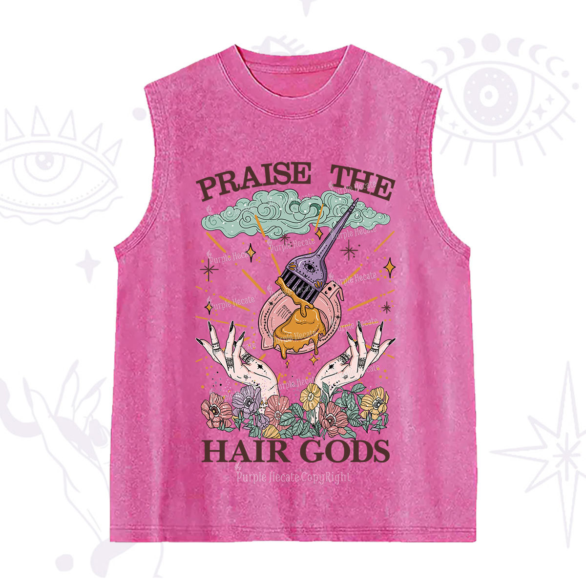 Purplehecate Praise The Hair Gods Washed Tank
