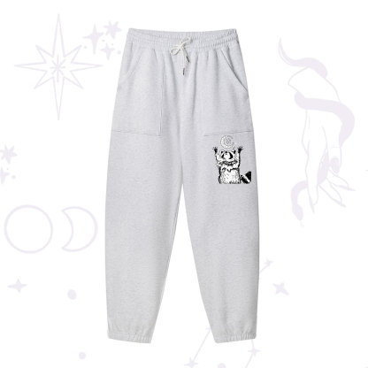 Purplehecate In My Feral Era Raccoon Fleece Sweatpants