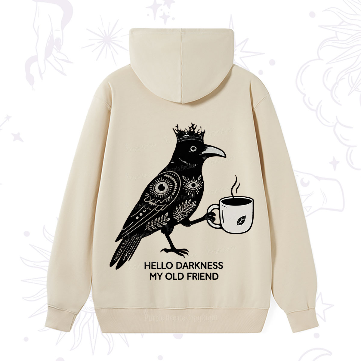 Purplehecate Hello Darkness My Old Friend Hoodie