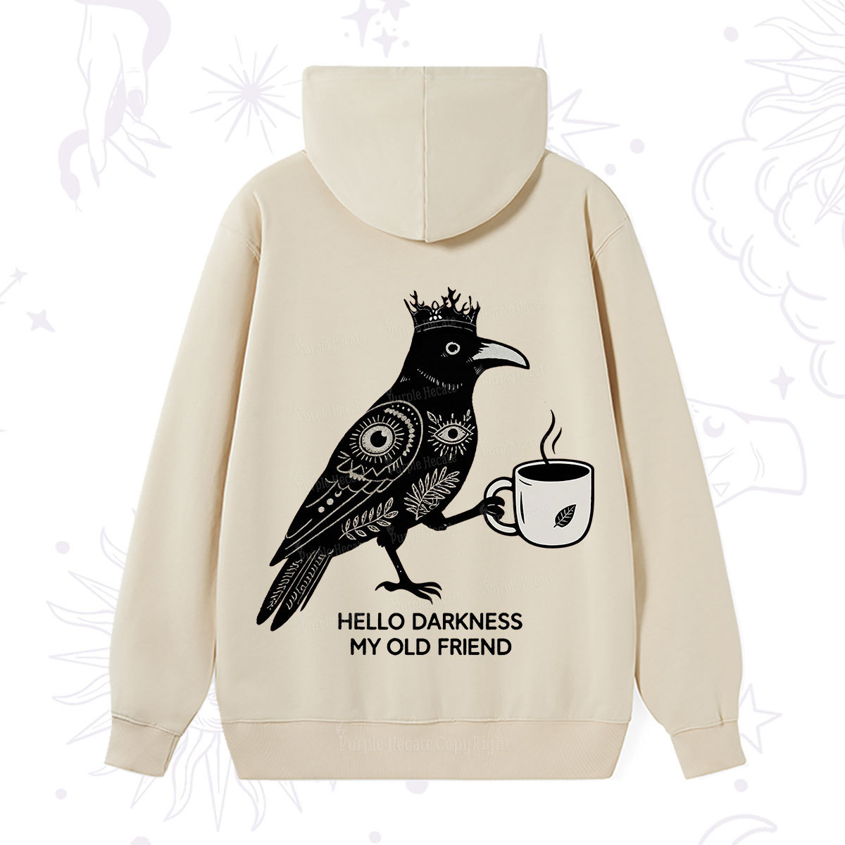 Purplehecate Hello Darkness My Old Friend Hoodie