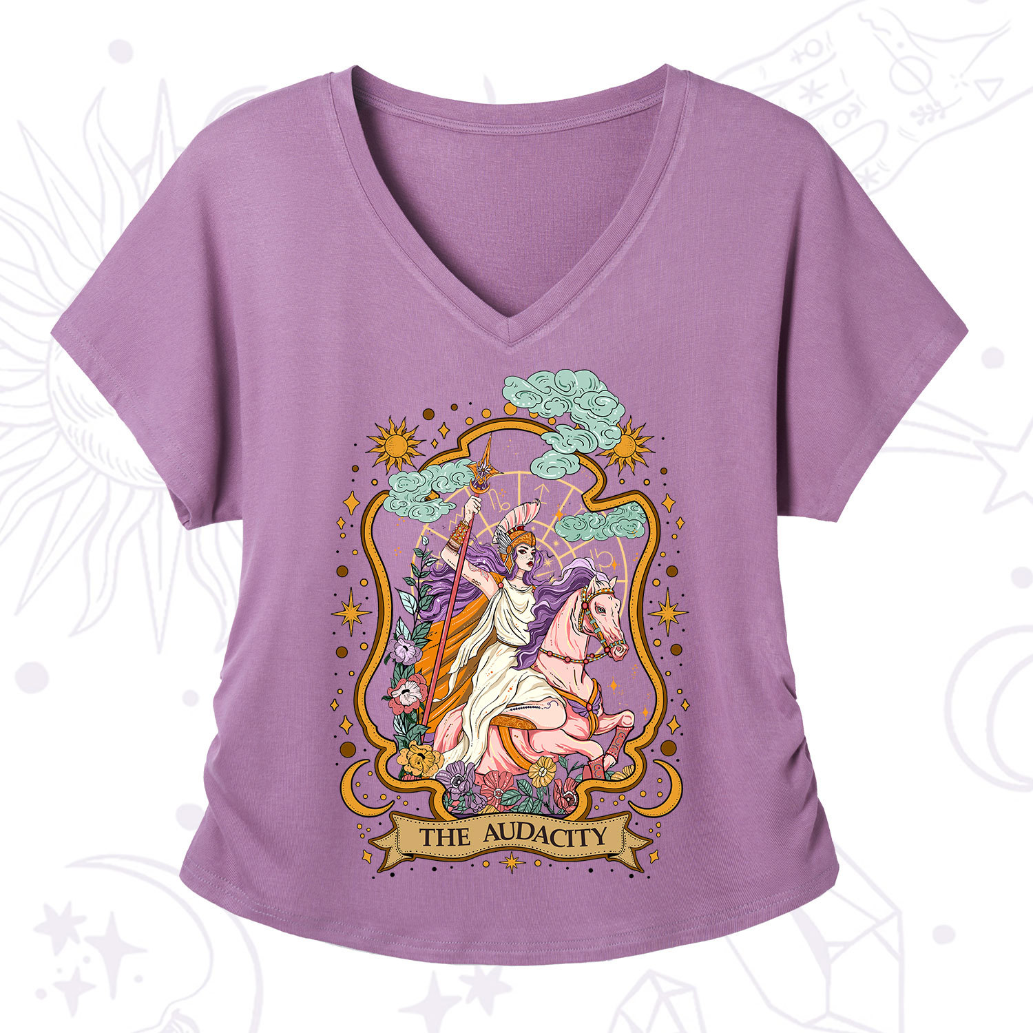 Purplehecate The Audacity Goddess V-Neck T-Shirt