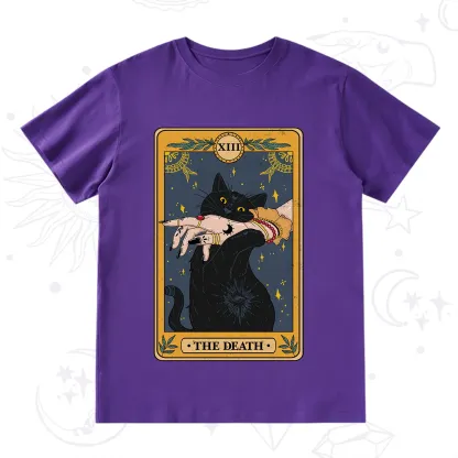 Purplehecate The Death Card Tarot Cat T-Shirt