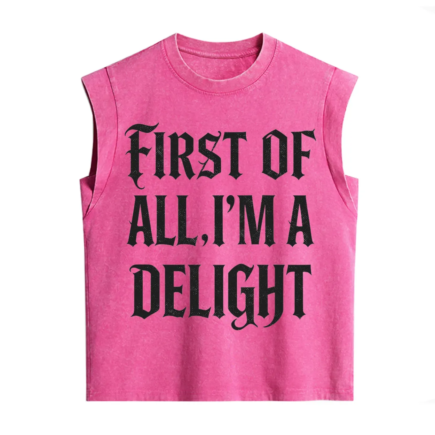 Purplehecate First of All I'm A Delight Vintage Washed Tank