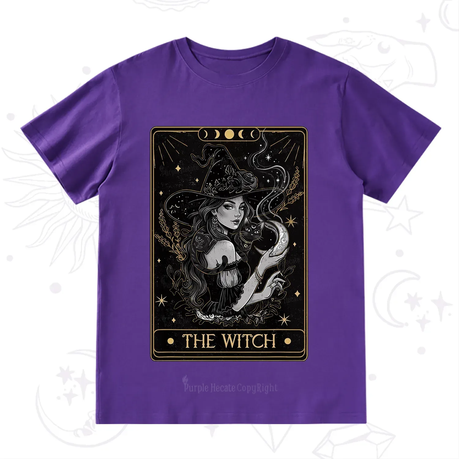 Purplehecate The Witch Enchanted Tarot Card T-Shirt