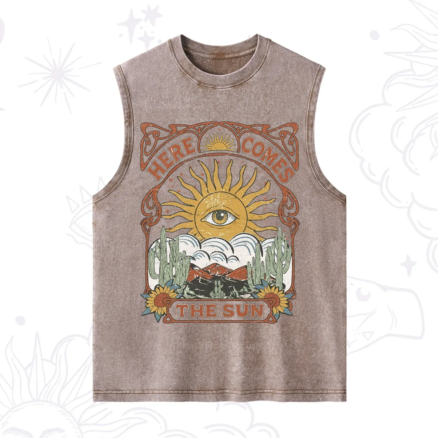 Purplehecate Here Comes The Sun Washed Tank