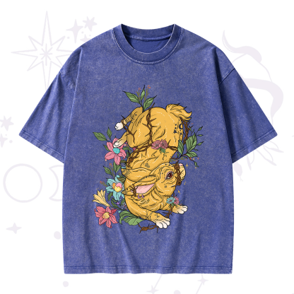 Purplehecate Thorn Bunny Easter Washed T-Shirt