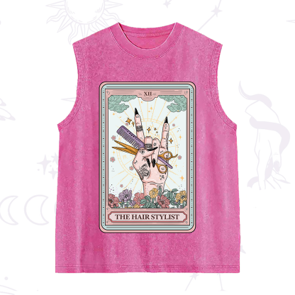 Purplehecate The Hair Stylist Tarot Washed Tank