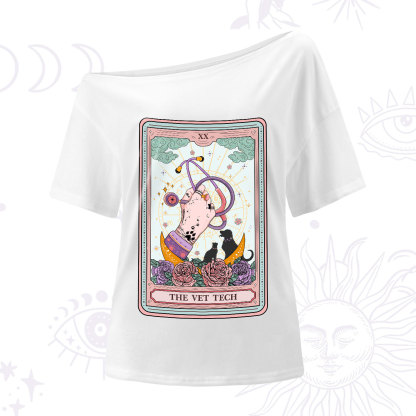 Purplehecate The Vet Tech Tarot One-Shoulder T-Shirt