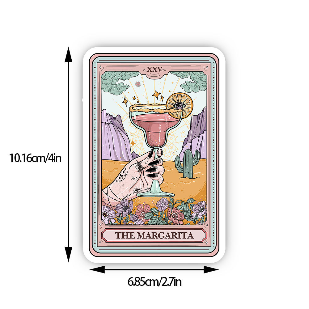 Purplehecate The Margarita Tarot Card Sticker