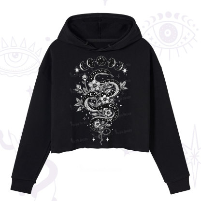 Purplehecate Serpent Spell Crop Hoodie