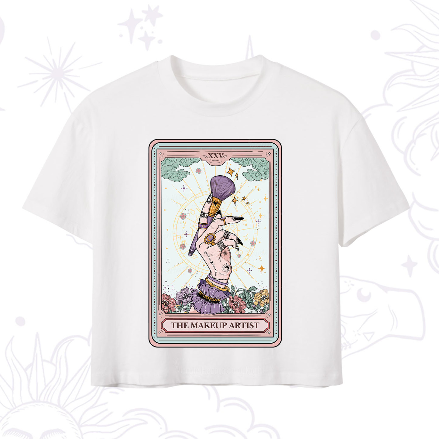 Purplehecate The Makeup Artist Tarot Crop T-Shirt