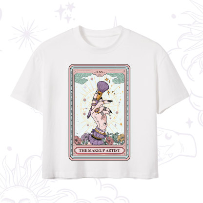 Purplehecate The Makeup Artist Tarot Crop T-Shirt