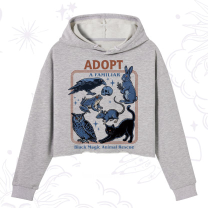 Purplehecate Adopt a Familiar Crop Hoodie