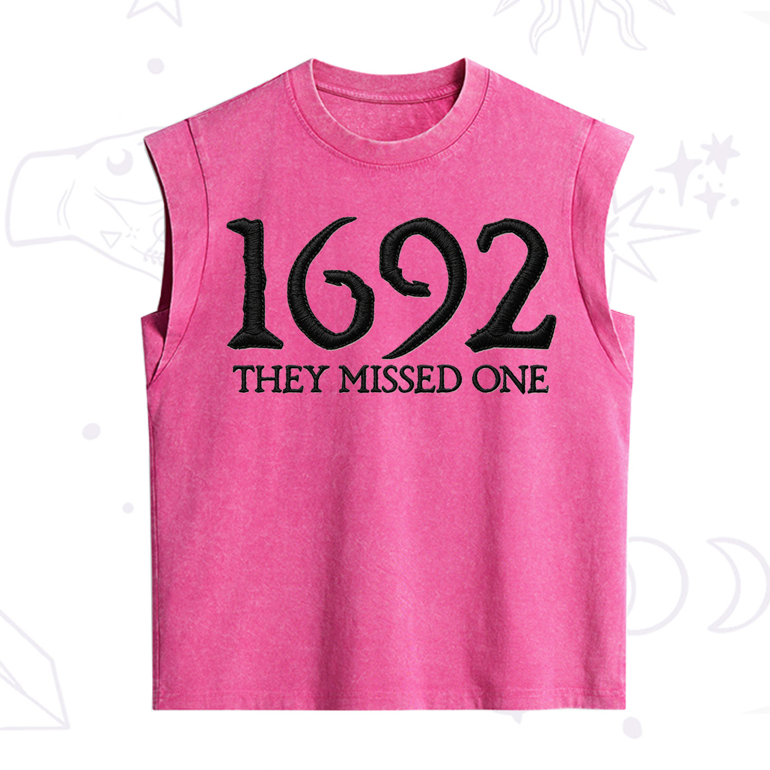 Purplehecate 1692 They Missed One Embroidered Vintage Washed Tank