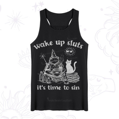 Purplehecate Wake Up Sluts It's Time to Sin Witch Frog Tank