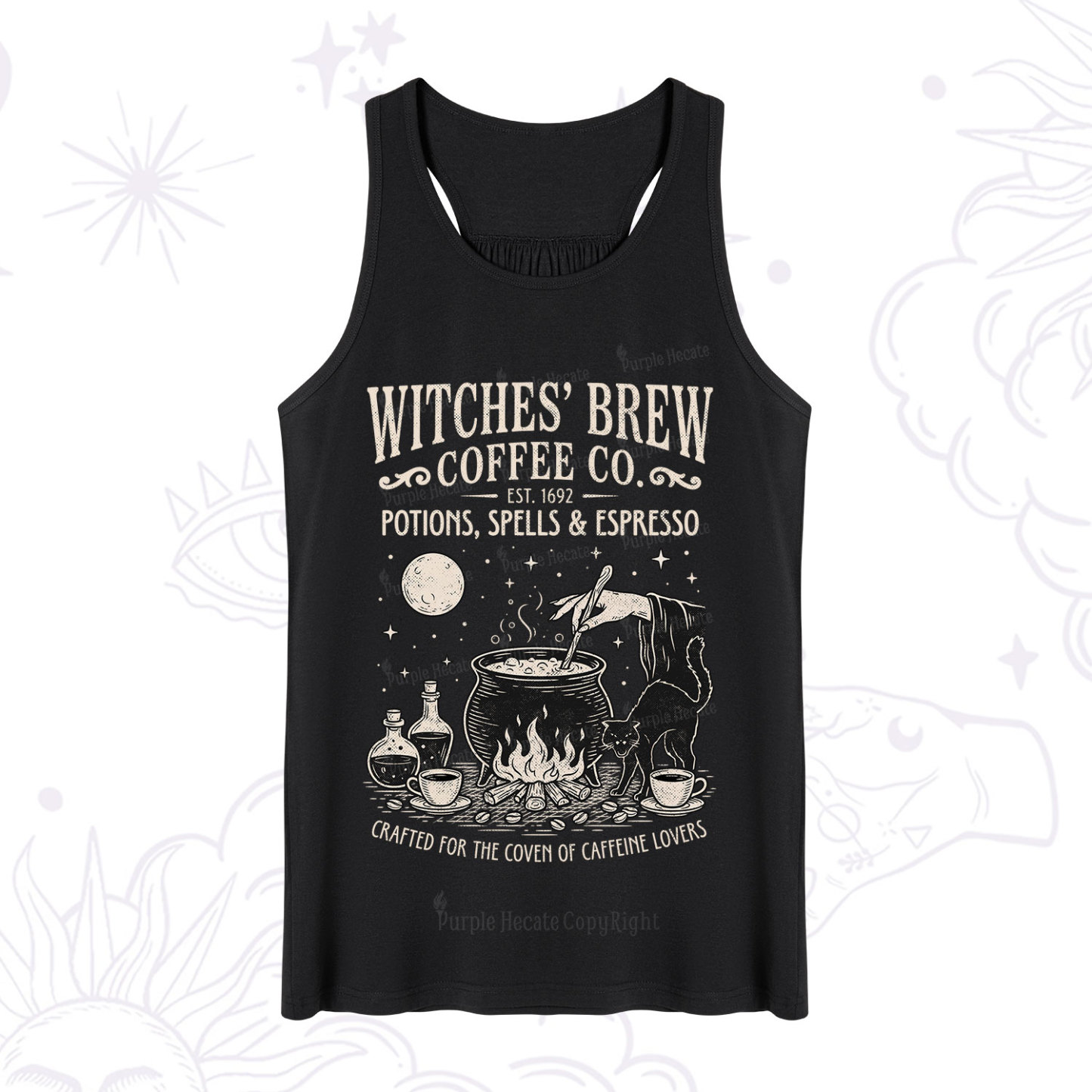 Purplehecate Witches' Brew Coffee Club Tank