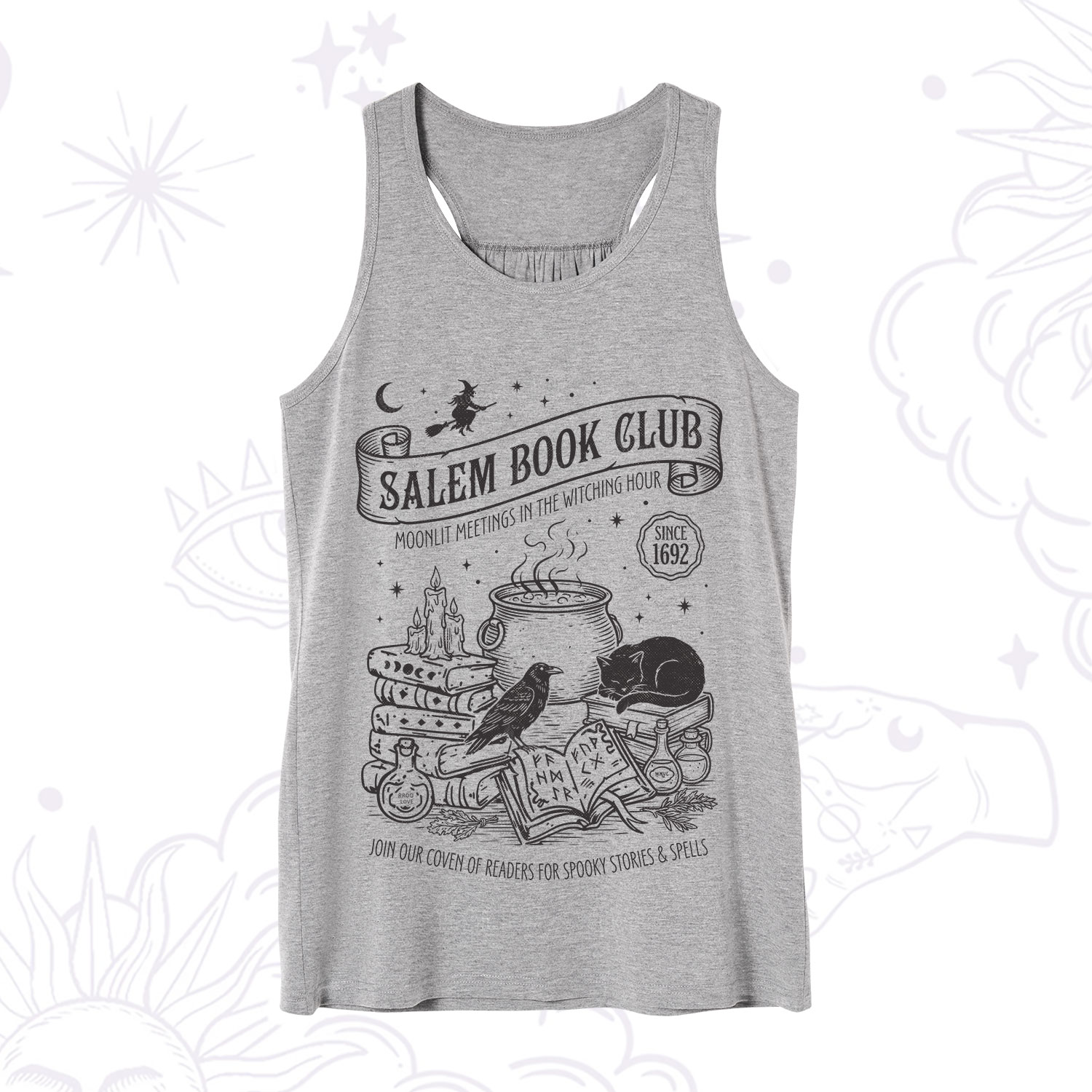 Purplehecate Salem Witch Book Club Tank