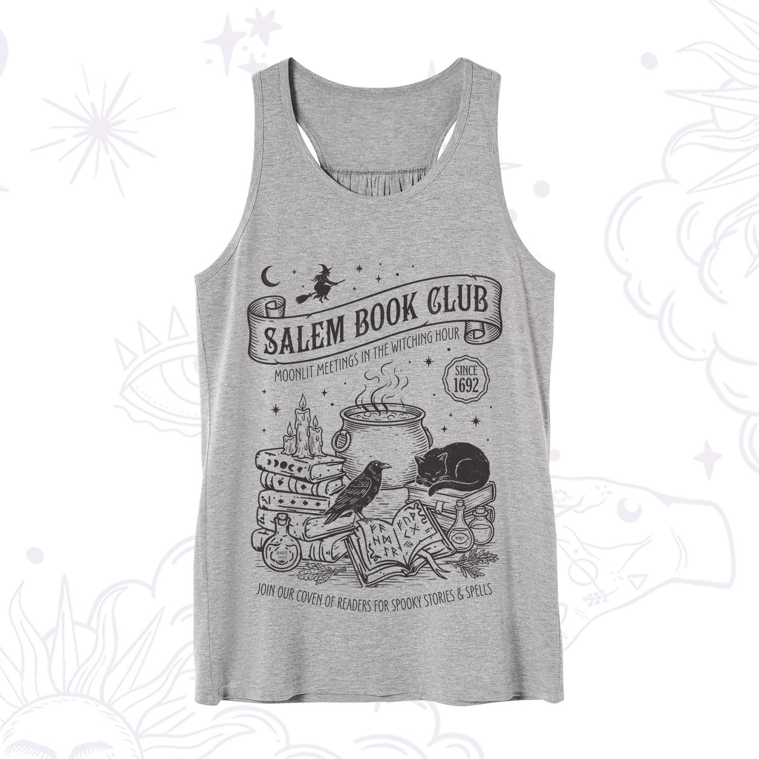 Purplehecate Salem Witch Book Club Tank