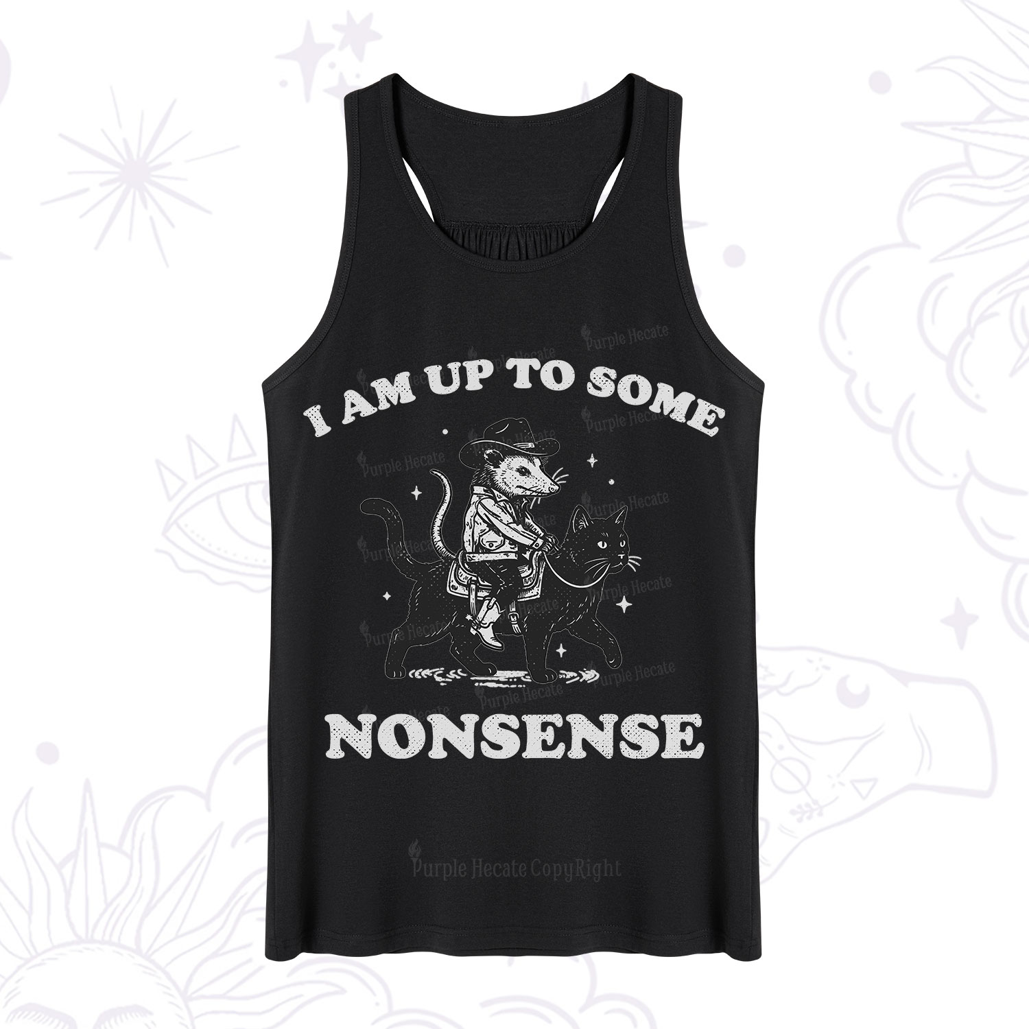 Purplehecate I Am Up To Some Nonsense Opossum Tank