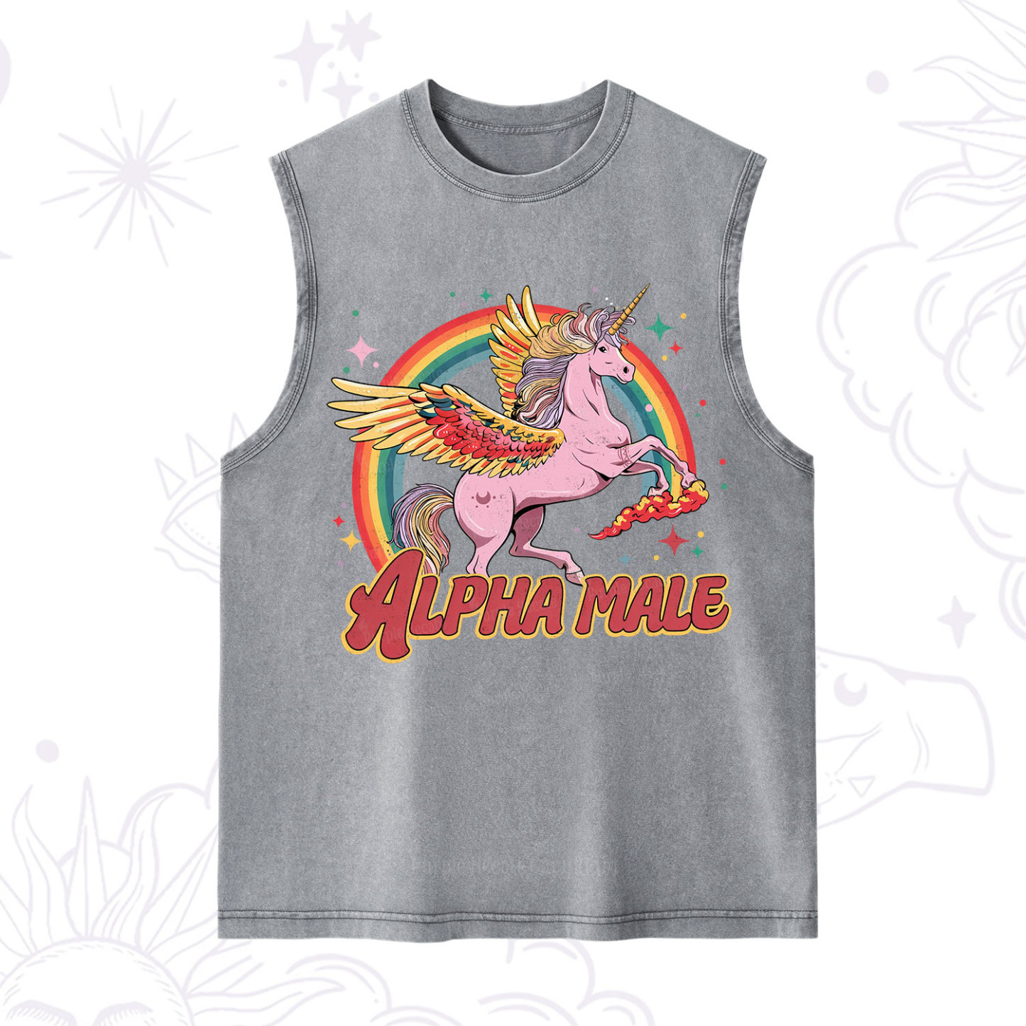 Purplehecate Alpha Male Washed Tank