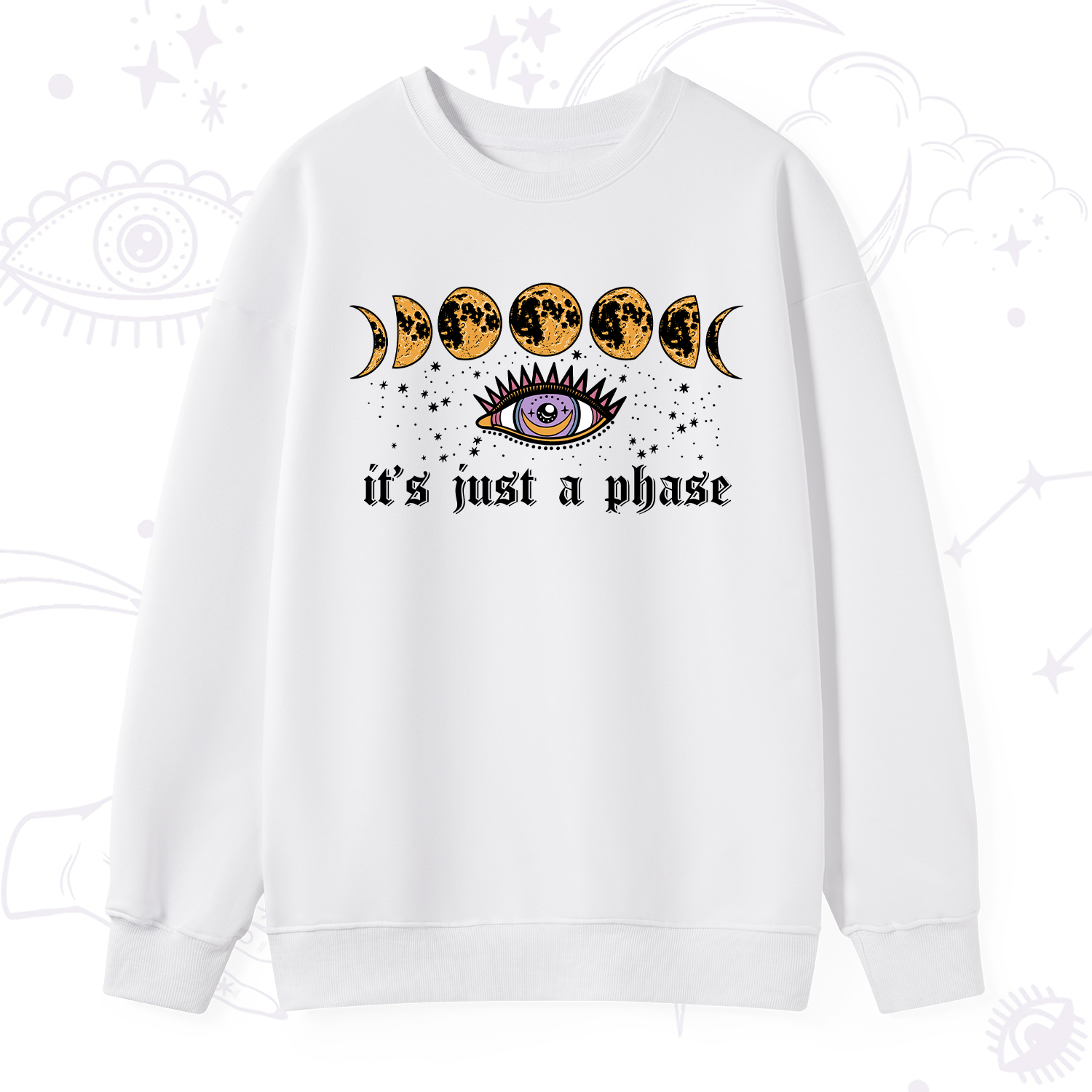 Purplehecate It's Just A Phase Sweatshirt
