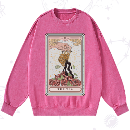 Purplehecate The Tea Tarot Washed Sweatshirt