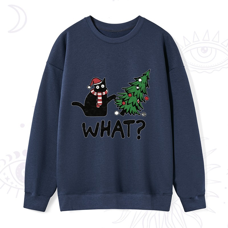 Purplehecate Christmas Black Cat Sweatshirt