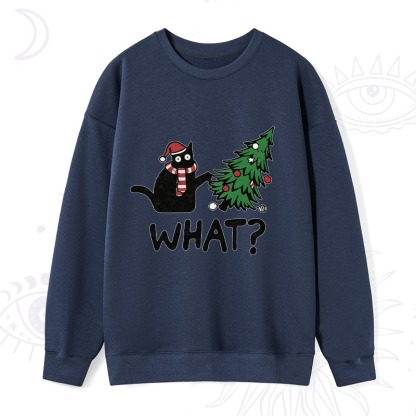 Purplehecate Christmas Black Cat Sweatshirt
