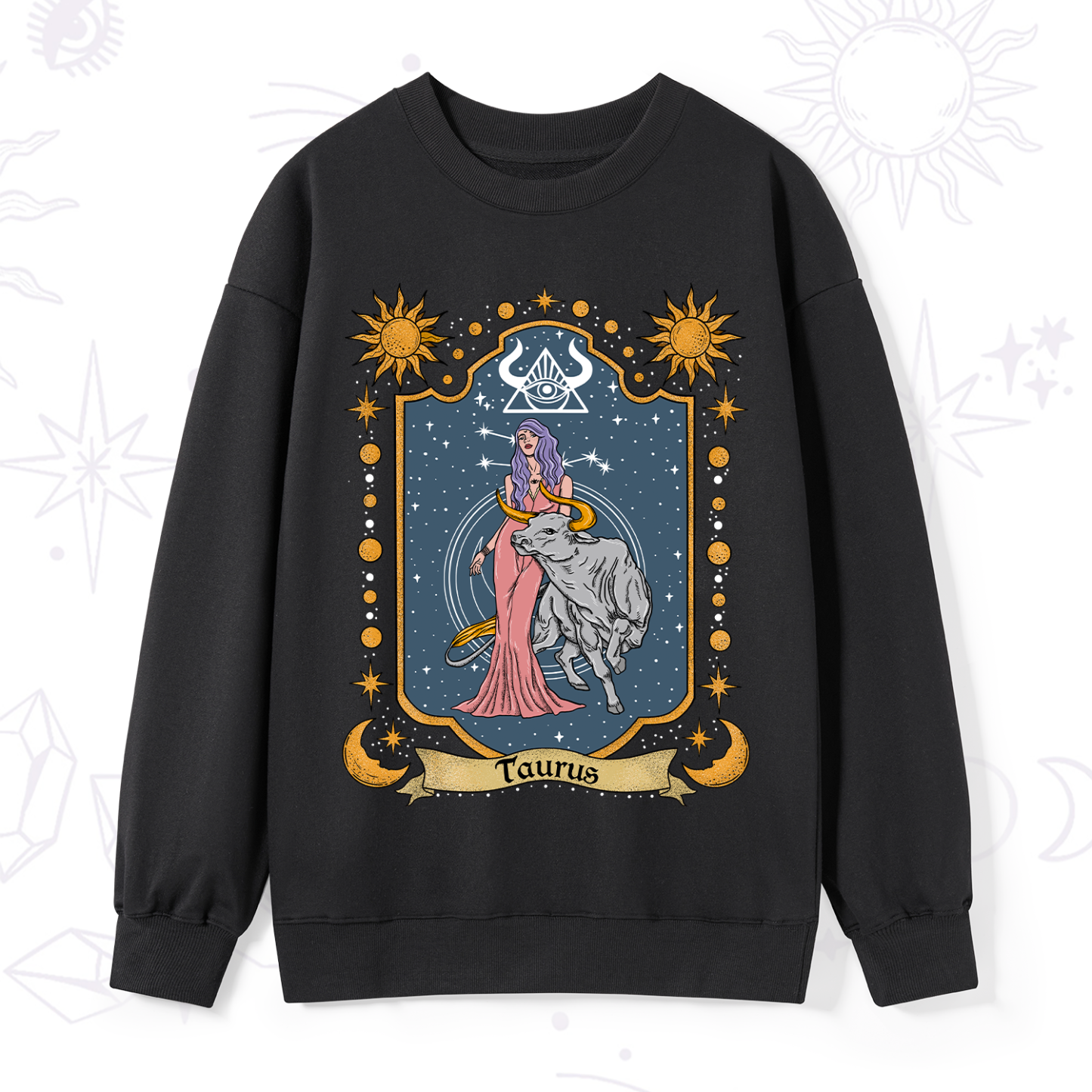 Magic Purplehecate Taurus Zodiac Sweatshirt