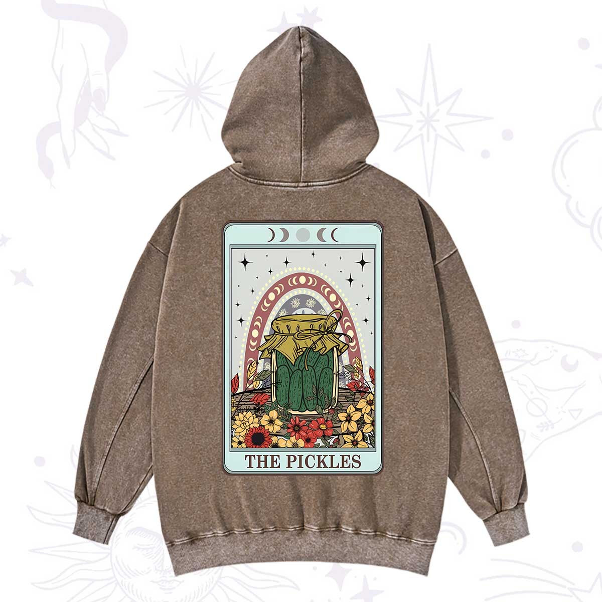Purplehecate The Pickles Tarot Washed Hoodie