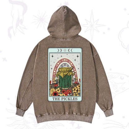 Purplehecate The Pickles Tarot Washed Hoodie