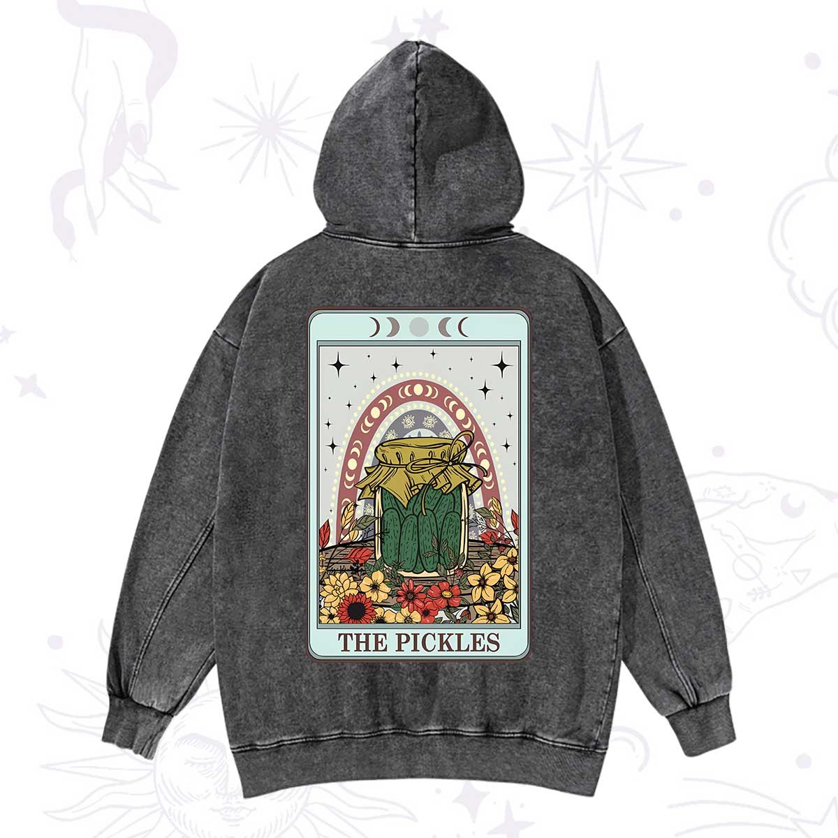 Magic Purplehecate The Pickles Tarot Washed Hoodie