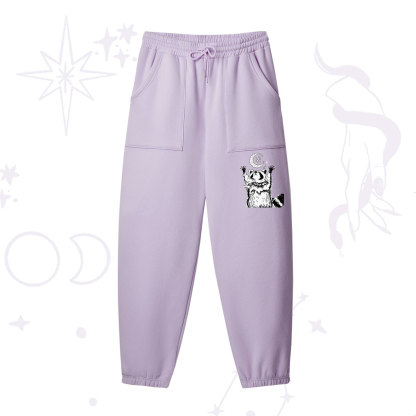 Purplehecate In My Feral Era Raccoon Fleece Sweatpants