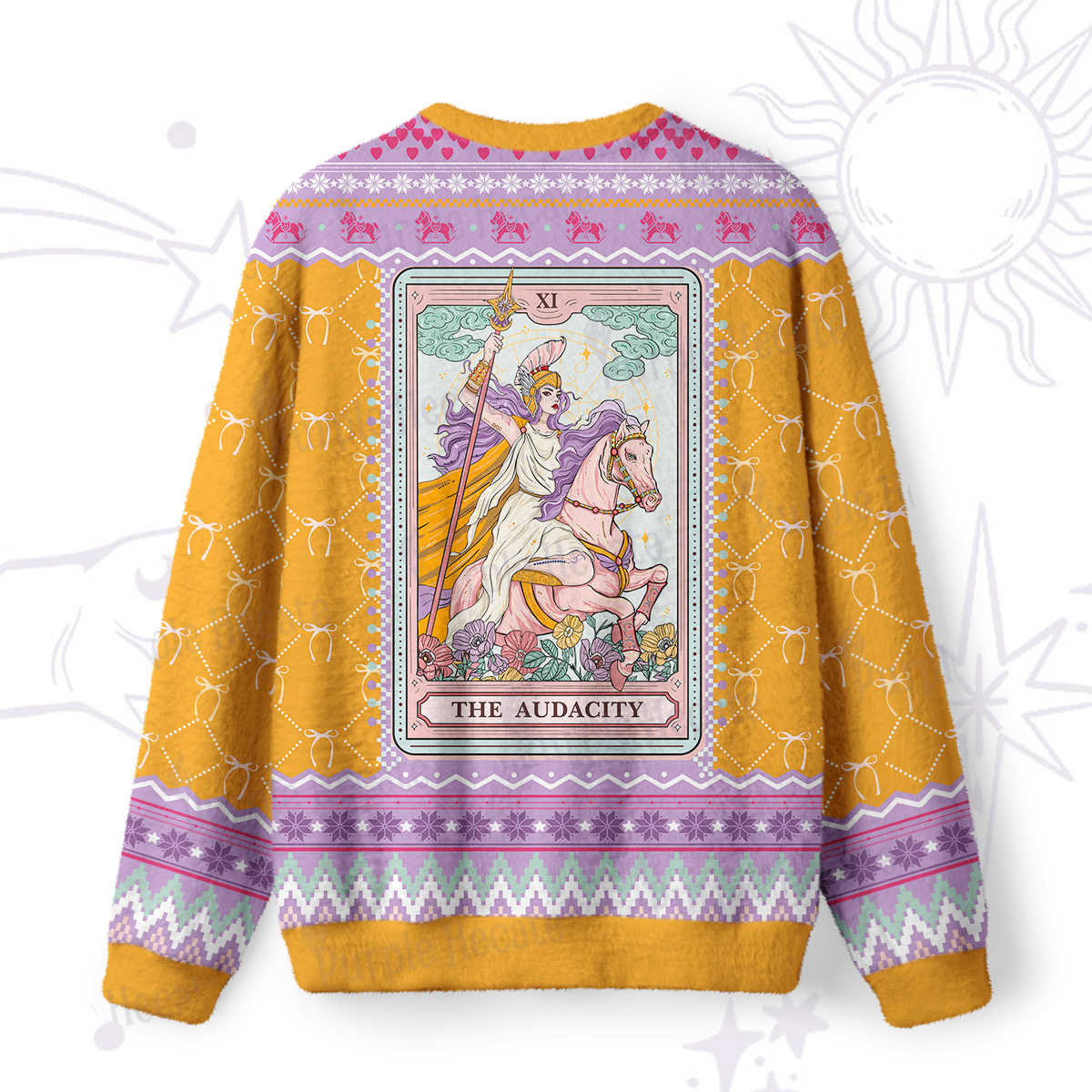 Purplehecate The Audacity Tarot Card Ugly Christmas Sweatshirts